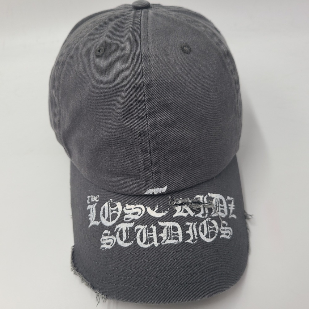 47 Brand Hat Strapback Gray Distressed Clean Up The Lost Ridz Studios Streetwear